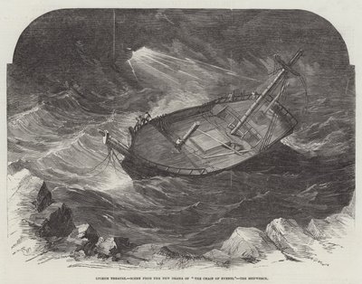 Lyceum Theatre、The Chain of Events、Shipwreckの新しいドラマのシーン 作： Edwin Weedon